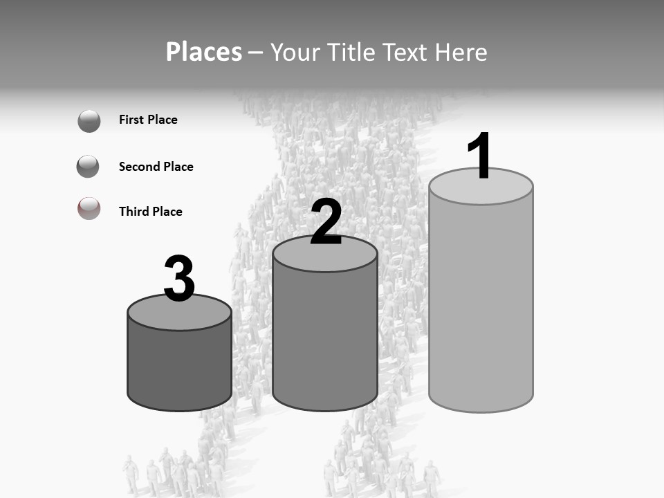 Standing Team Athlete PowerPoint Template