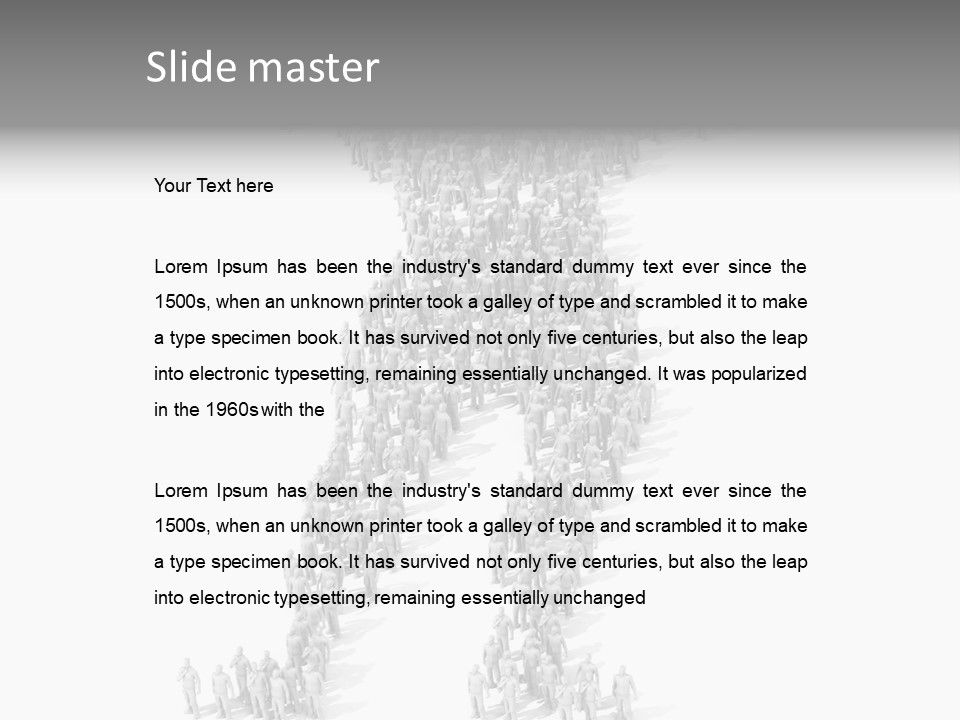 Standing Team Athlete PowerPoint Template