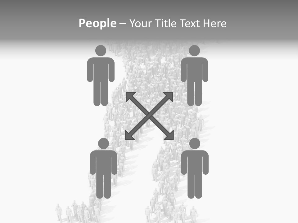 Standing Team Athlete PowerPoint Template