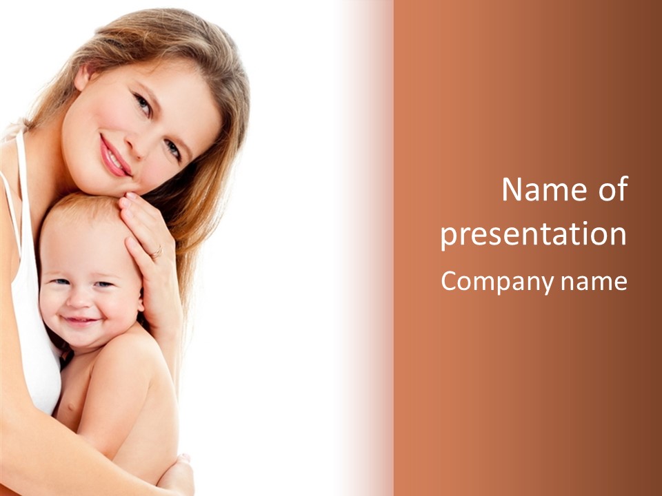 Son Tenderness Happiness PowerPoint Template