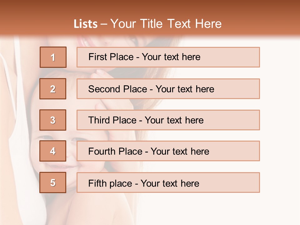 Son Tenderness Happiness PowerPoint Template