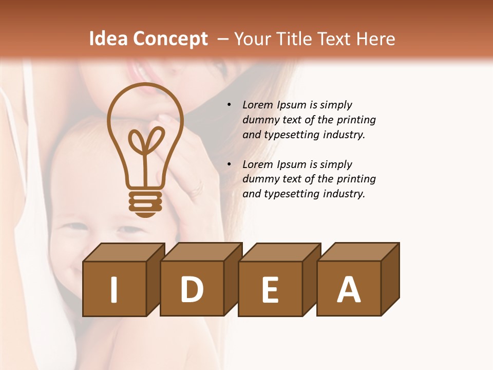 Son Tenderness Happiness PowerPoint Template