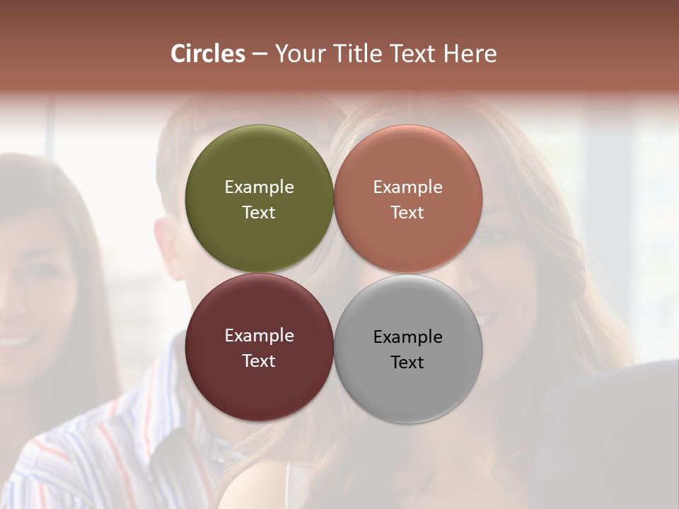 Casual Line Men PowerPoint Template