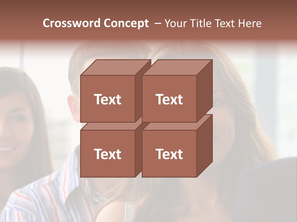 Casual Line Men PowerPoint Template