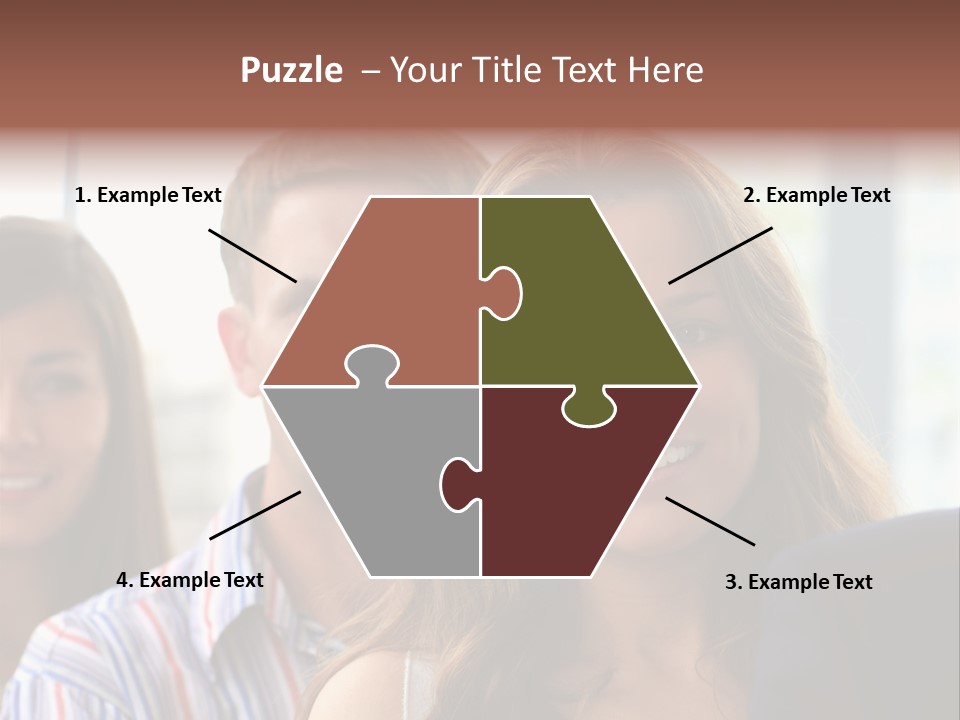 Casual Line Men PowerPoint Template