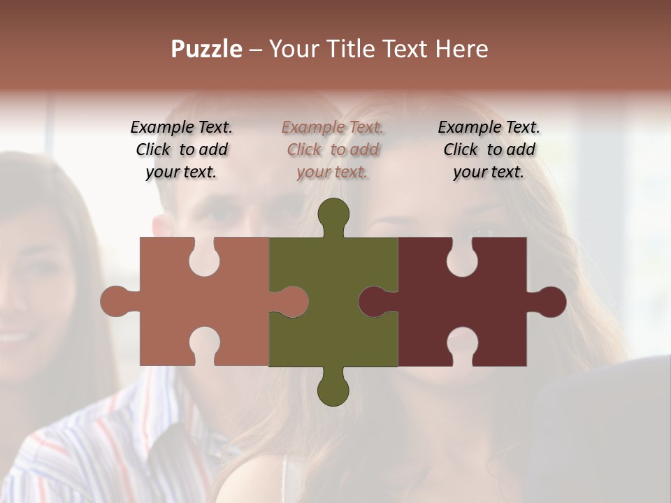 Casual Line Men PowerPoint Template