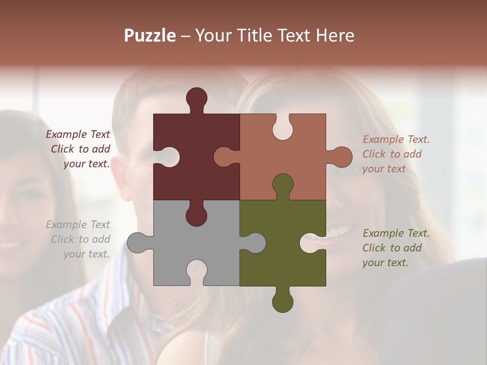 Casual Line Men PowerPoint Template