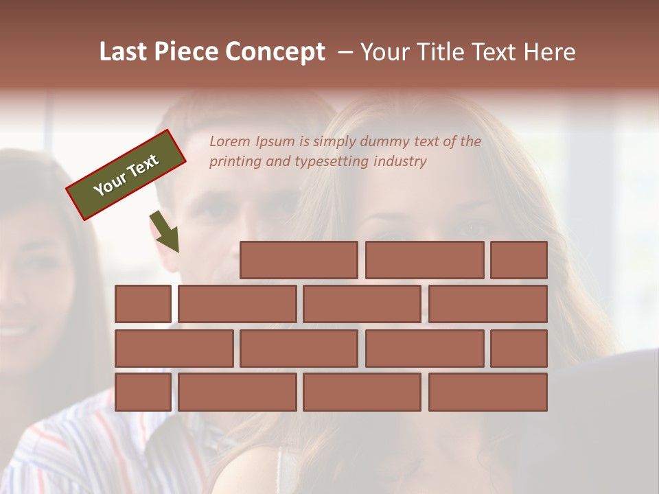 Casual Line Men PowerPoint Template