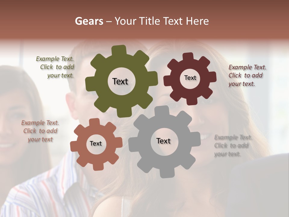 Casual Line Men PowerPoint Template