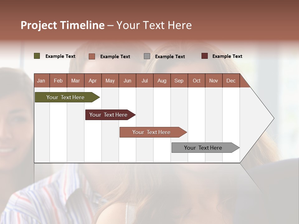 Casual Line Men PowerPoint Template