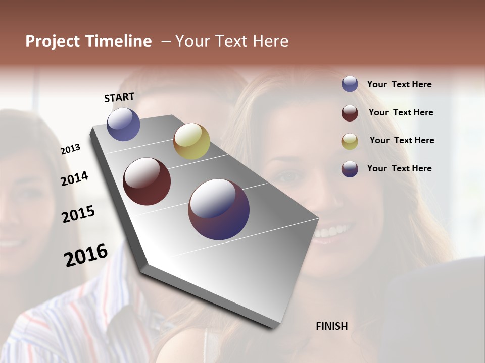 Casual Line Men PowerPoint Template