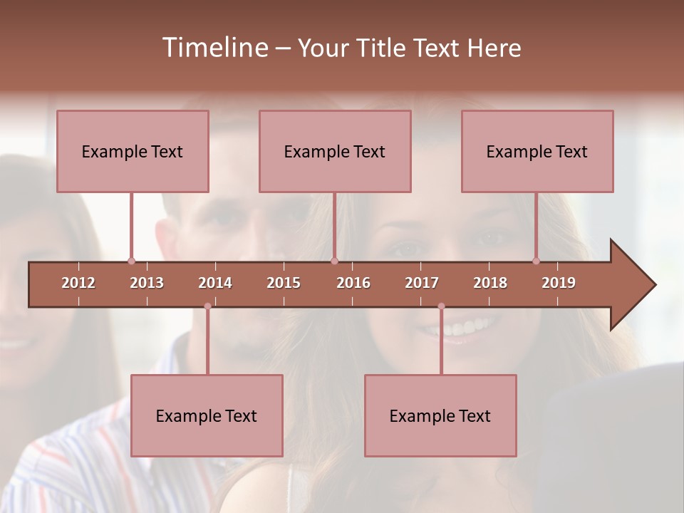 Casual Line Men PowerPoint Template