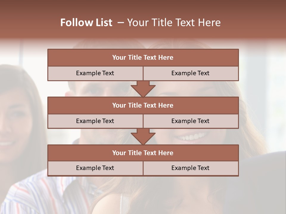 Casual Line Men PowerPoint Template