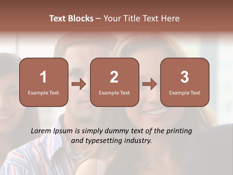 Casual Line Men PowerPoint Template