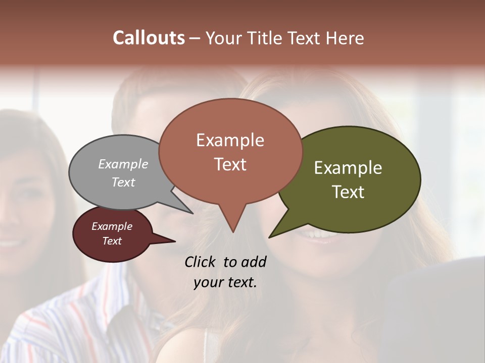 Casual Line Men PowerPoint Template