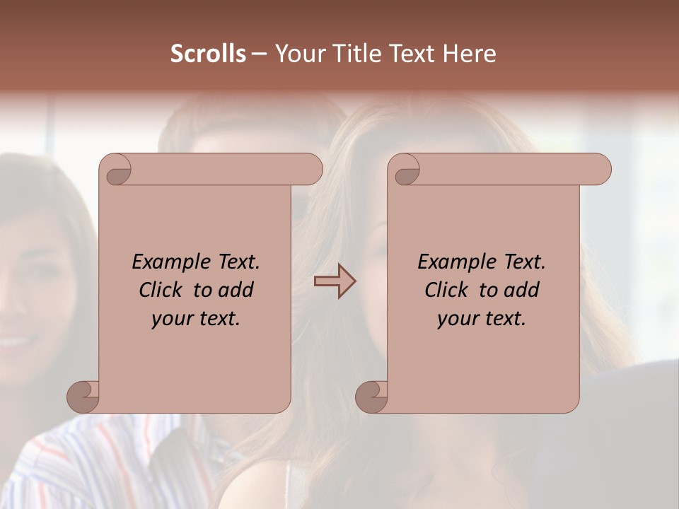 Casual Line Men PowerPoint Template
