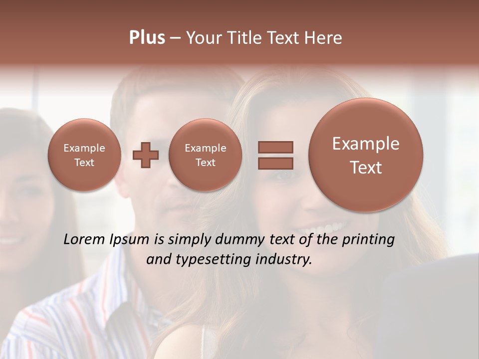 Casual Line Men PowerPoint Template