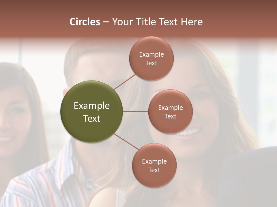 Casual Line Men PowerPoint Template