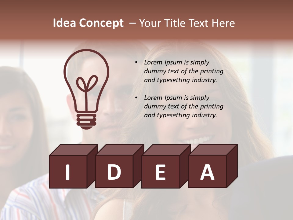 Casual Line Men PowerPoint Template