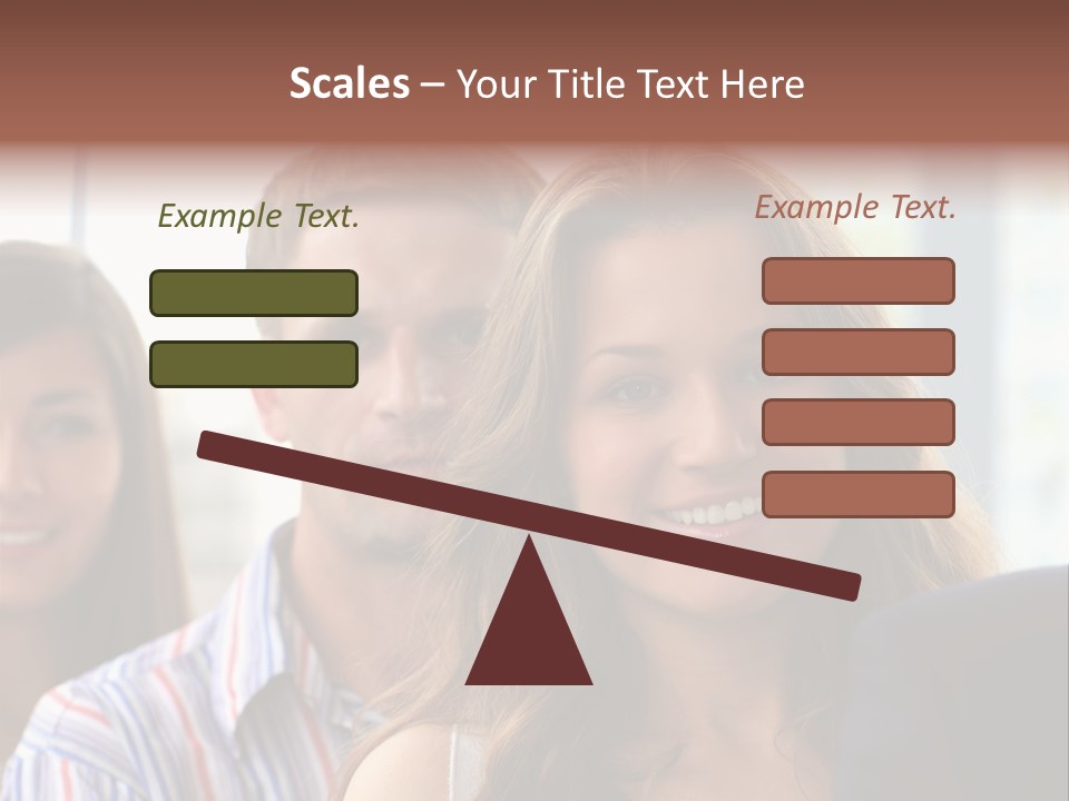 Casual Line Men PowerPoint Template