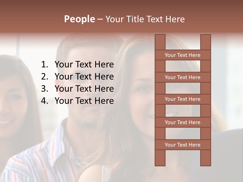 Casual Line Men PowerPoint Template