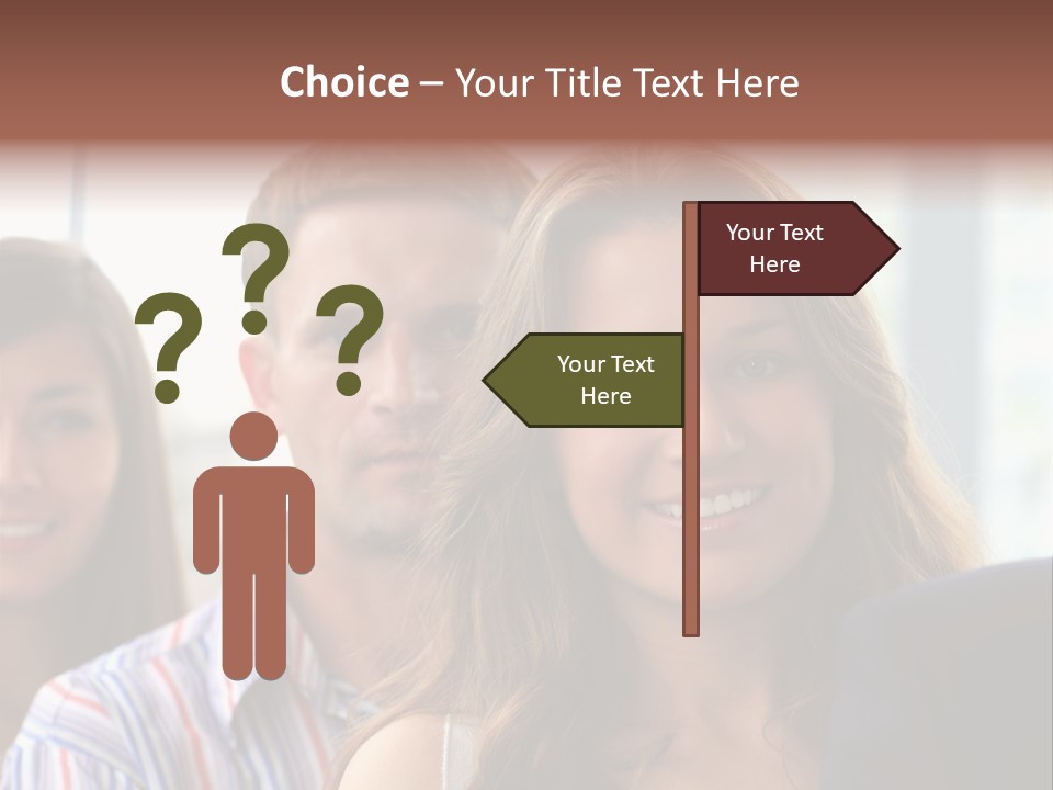 Casual Line Men PowerPoint Template