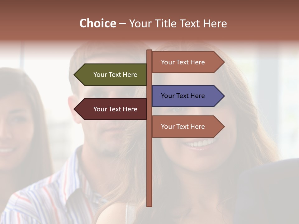 Casual Line Men PowerPoint Template