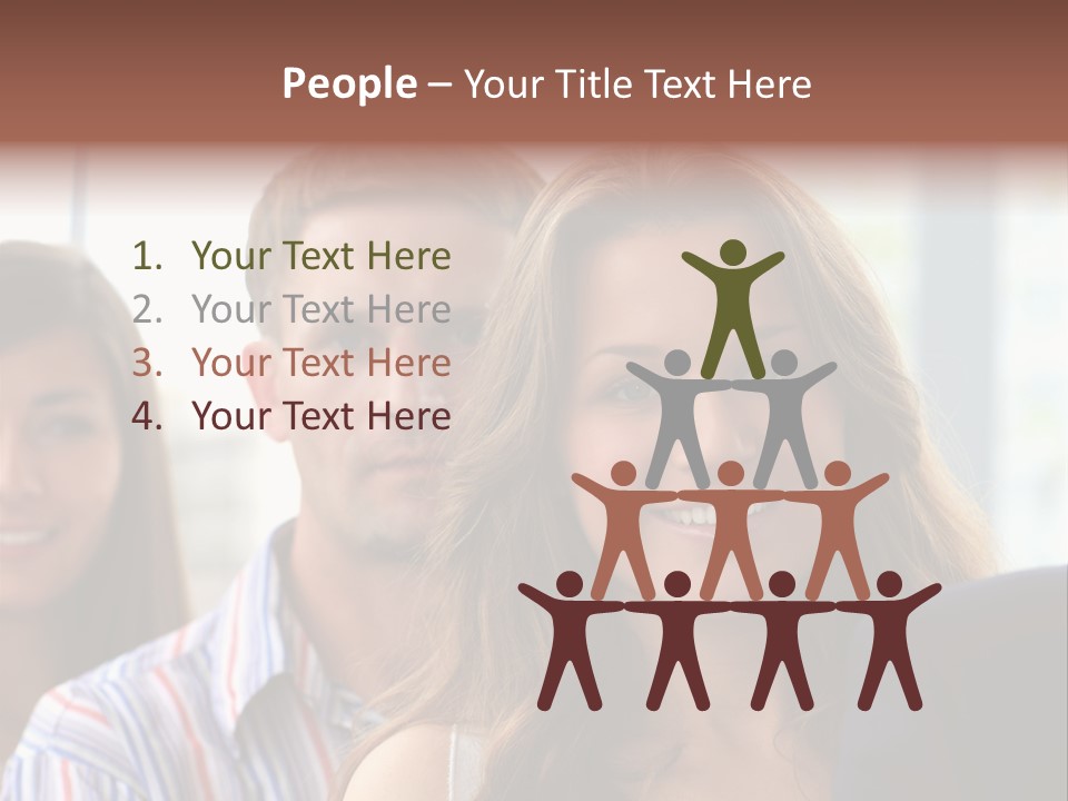 Casual Line Men PowerPoint Template