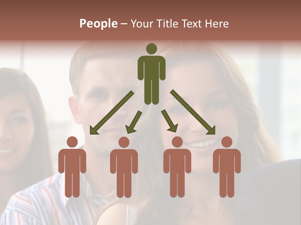 Casual Line Men PowerPoint Template