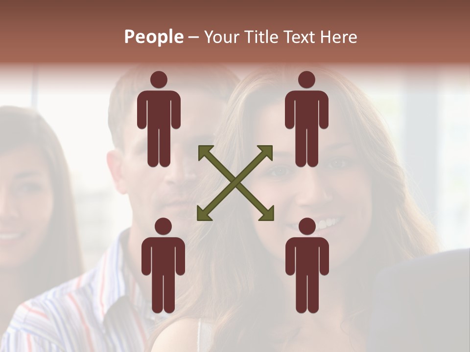 Casual Line Men PowerPoint Template