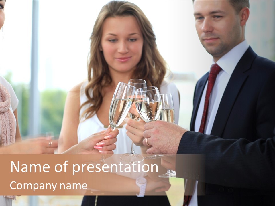 Drink Toasting Alcohol PowerPoint Template