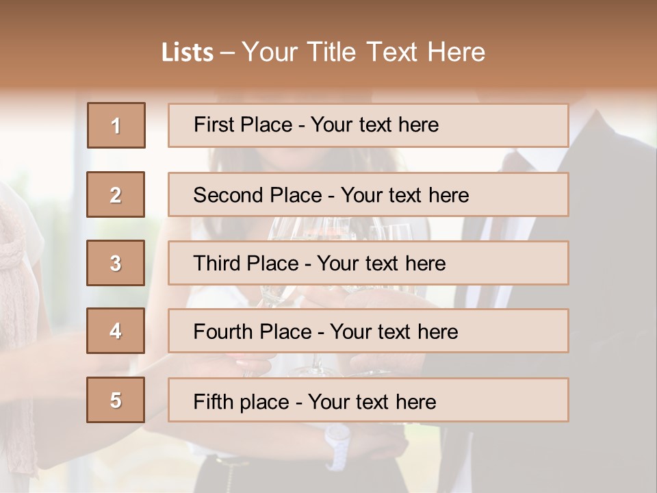 Drink Toasting Alcohol PowerPoint Template