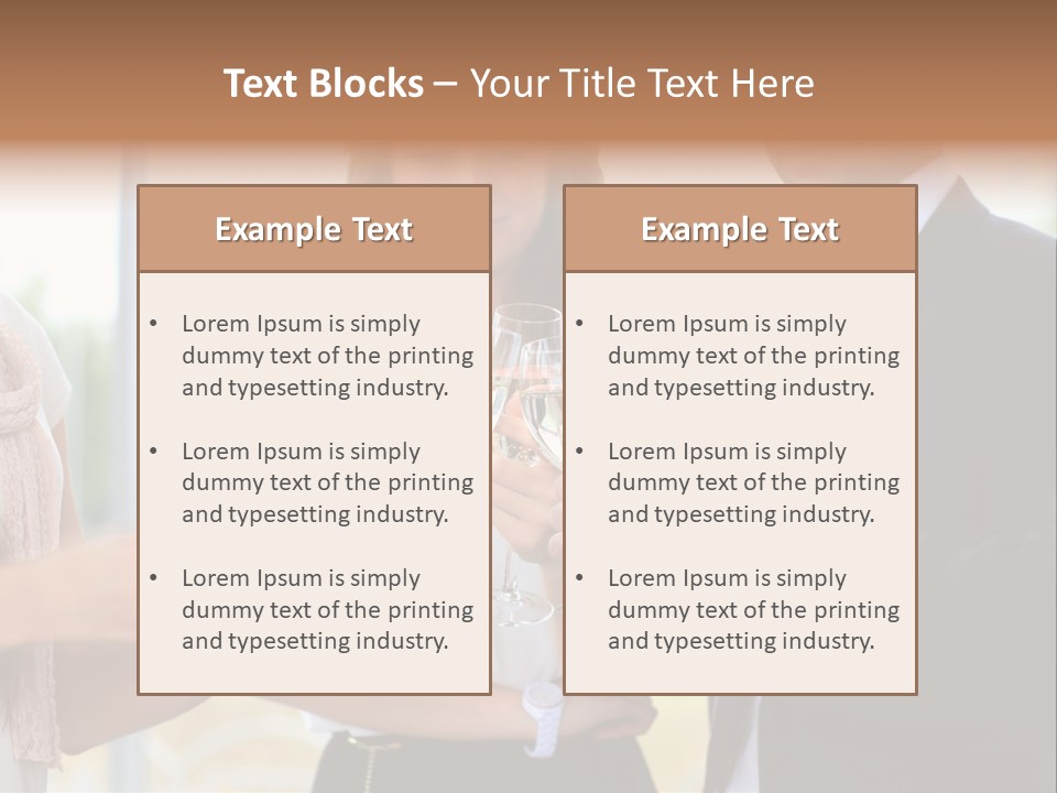 Drink Toasting Alcohol PowerPoint Template