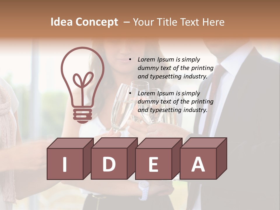 Drink Toasting Alcohol PowerPoint Template