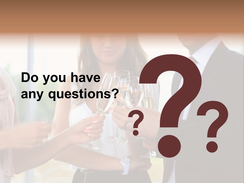 Drink Toasting Alcohol PowerPoint Template