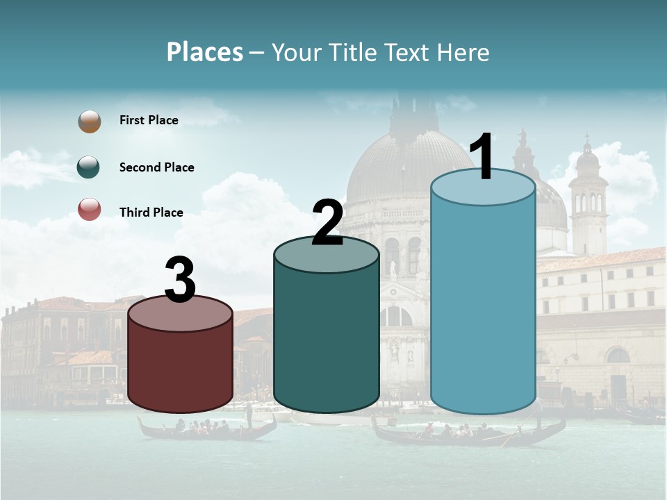 Gondola Venetian Salute PowerPoint Template