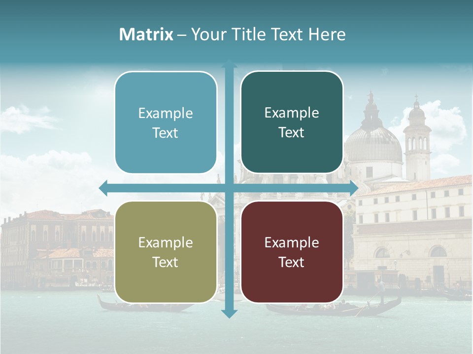 Gondola Venetian Salute PowerPoint Template