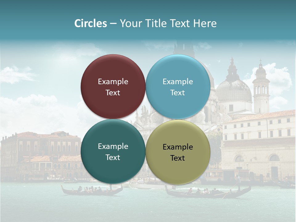 Gondola Venetian Salute PowerPoint Template