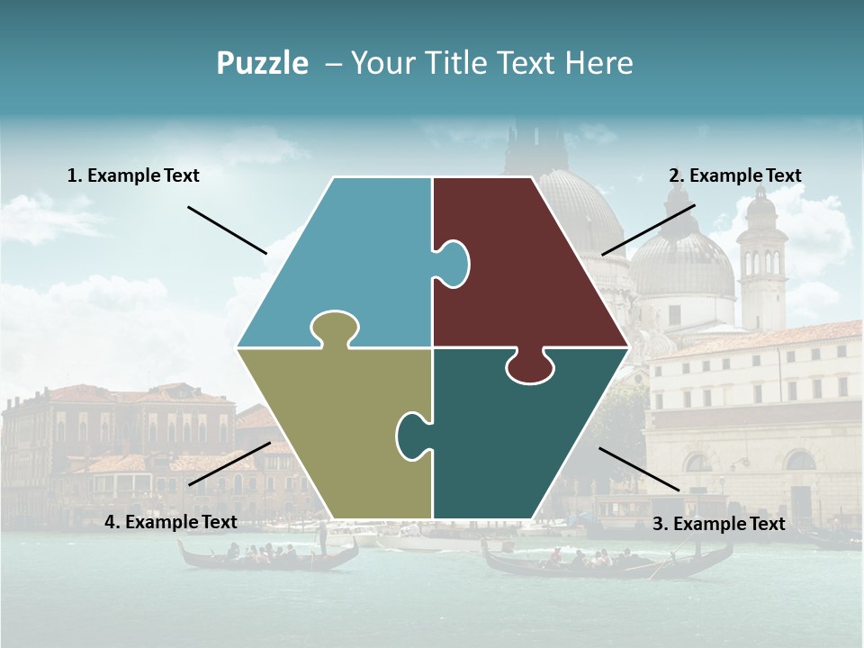 Gondola Venetian Salute PowerPoint Template