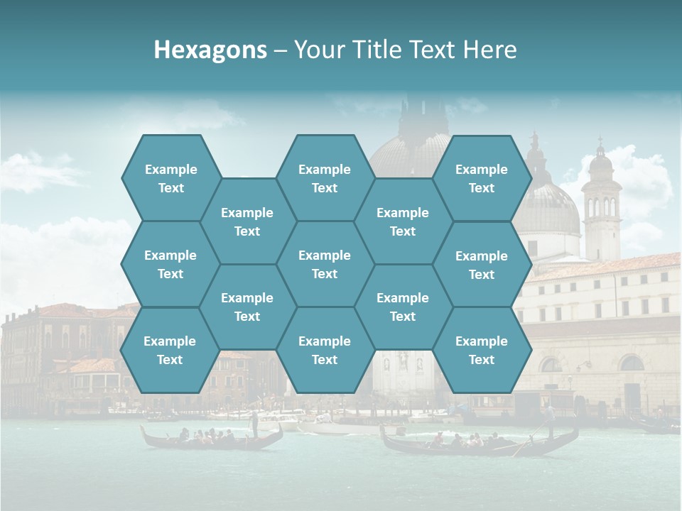 Gondola Venetian Salute PowerPoint Template