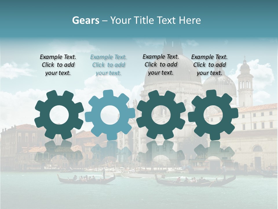 Gondola Venetian Salute PowerPoint Template