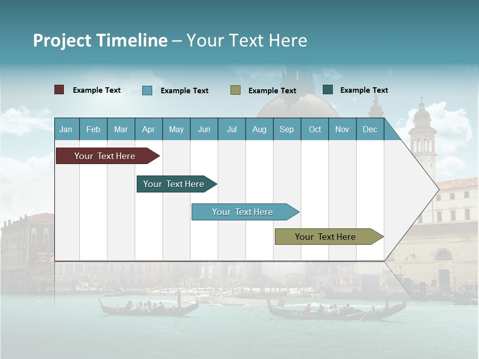 Gondola Venetian Salute PowerPoint Template