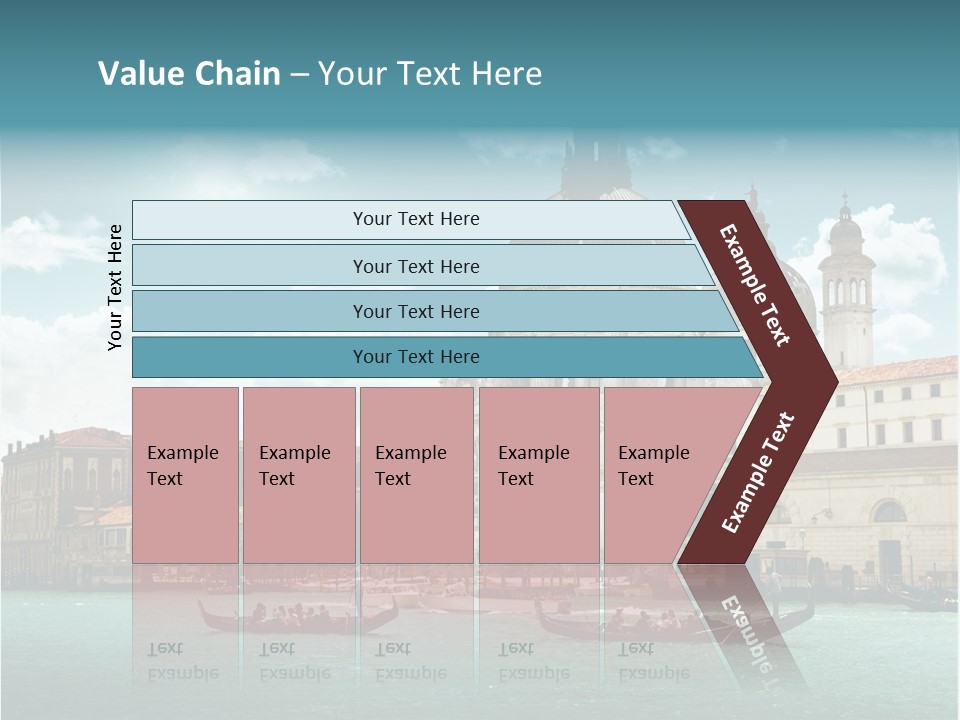 Gondola Venetian Salute PowerPoint Template