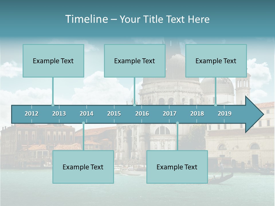 Gondola Venetian Salute PowerPoint Template