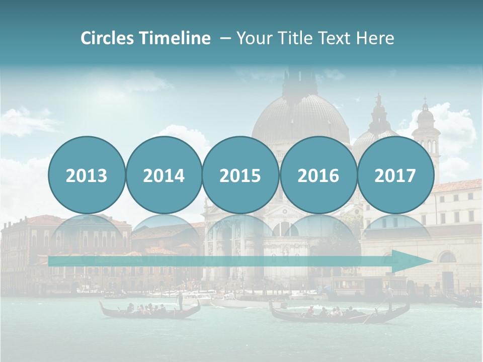 Gondola Venetian Salute PowerPoint Template