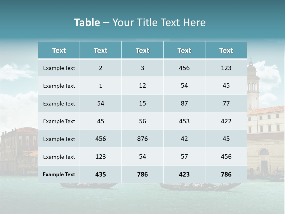 Gondola Venetian Salute PowerPoint Template