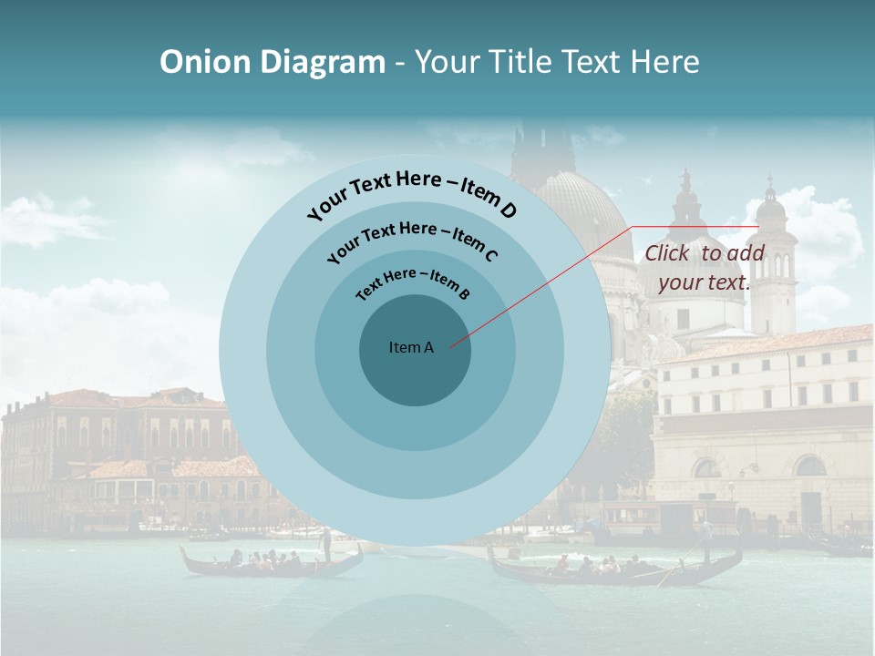 Gondola Venetian Salute PowerPoint Template