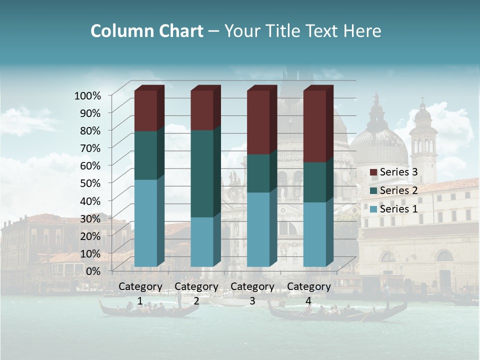 Gondola Venetian Salute PowerPoint Template