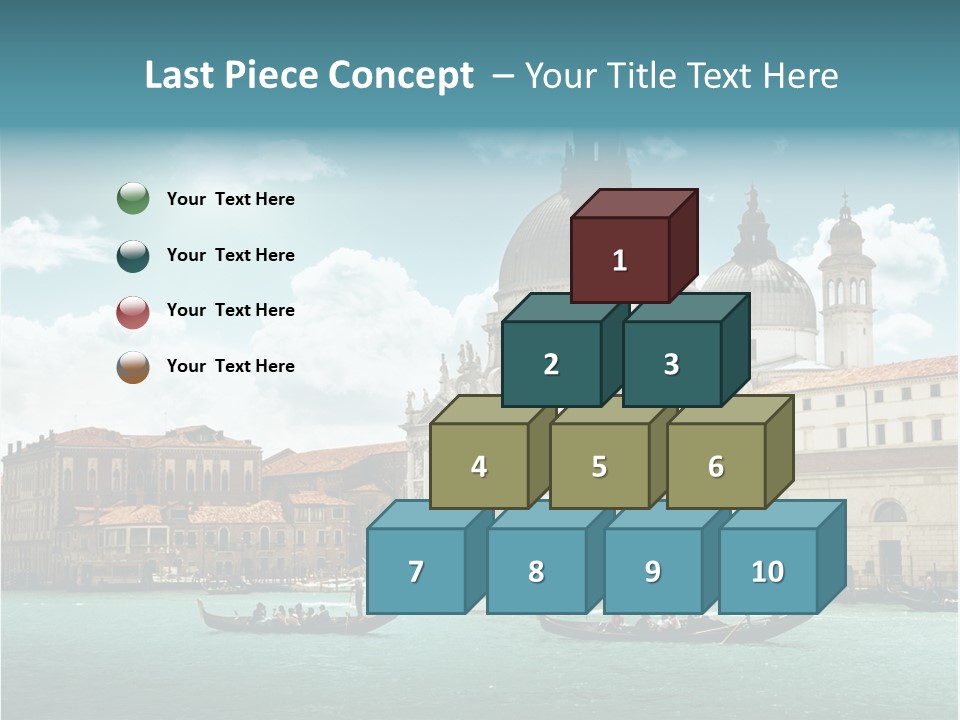 Gondola Venetian Salute PowerPoint Template