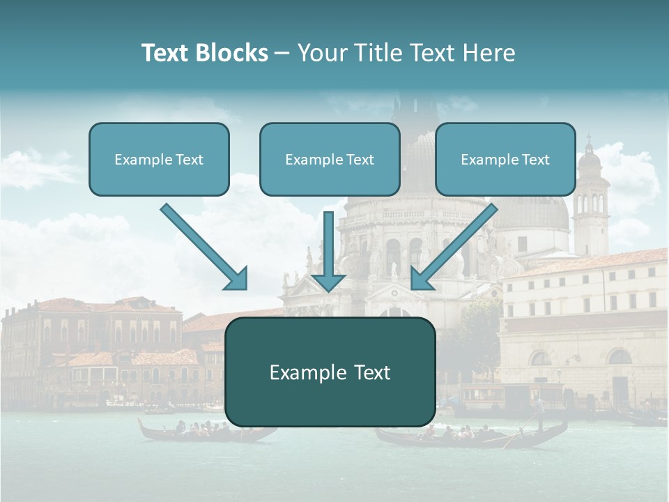 Gondola Venetian Salute PowerPoint Template
